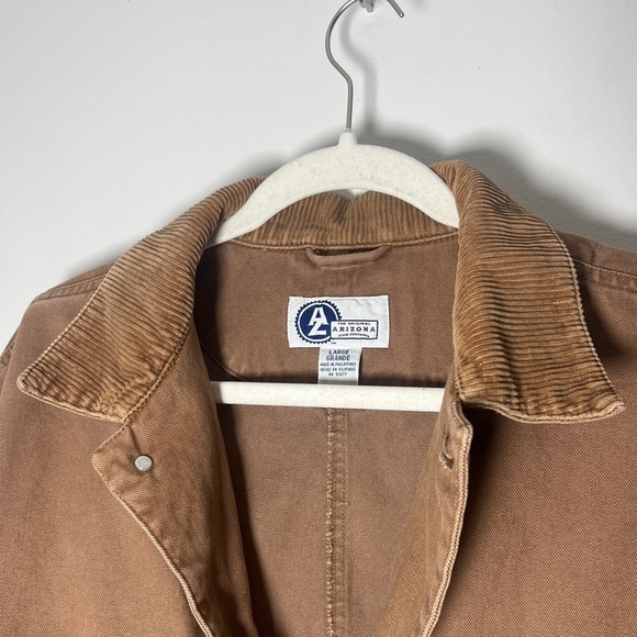 Arizona Barn Chore Jacket 90's Brown Mens Size Large - Picture 2 of 11
